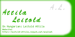 attila leitold business card